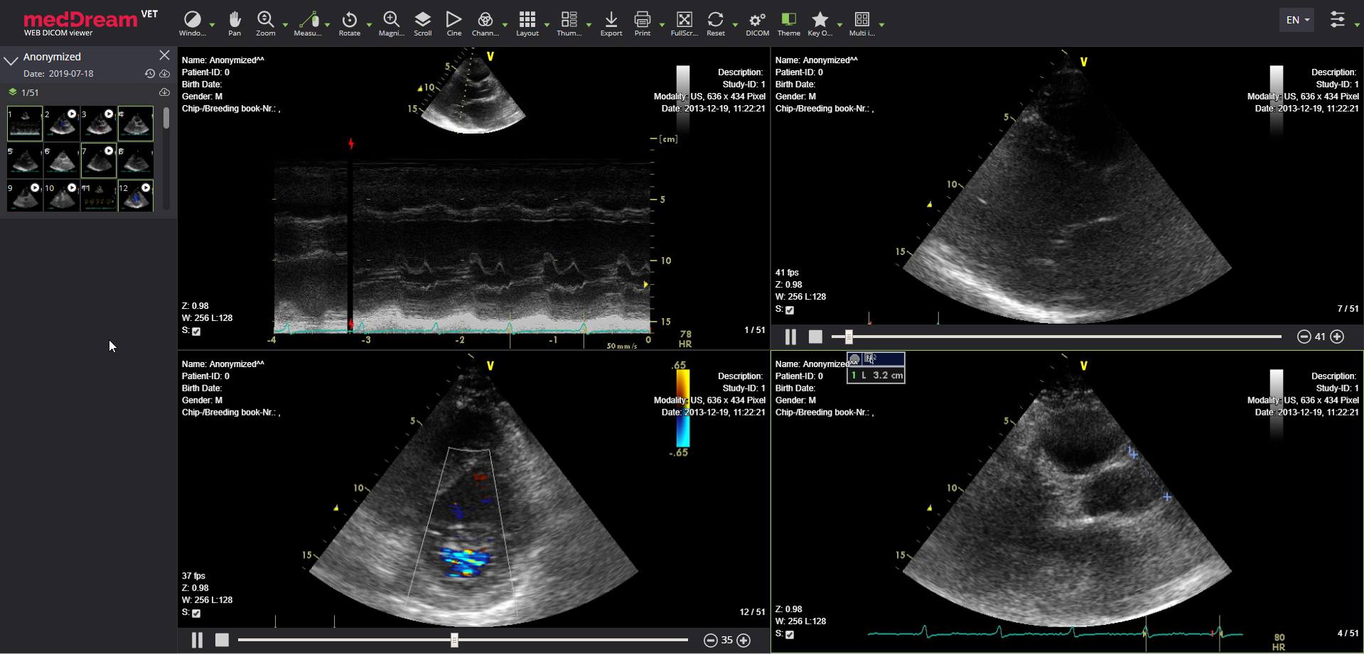 MedDream VET dicom viewer US